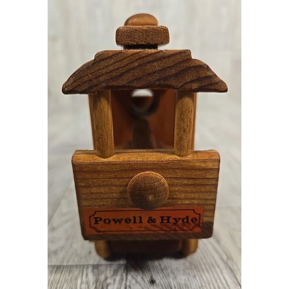 Creative Wood Designs Trolley Cable Car Handmade San Francisco Powell & Hyde